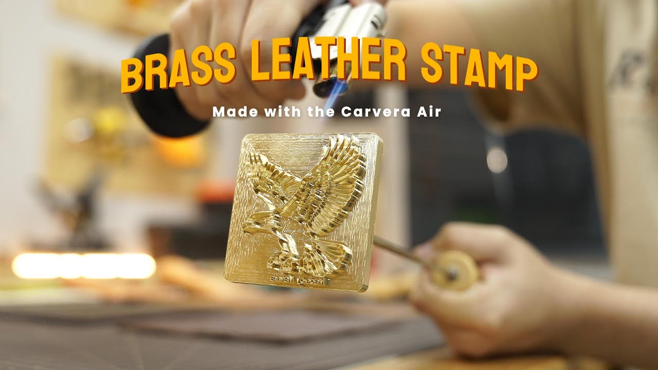 CNC Milling a Brass Leather Stamp | Carvera Air Father&rsquo;s Day Project