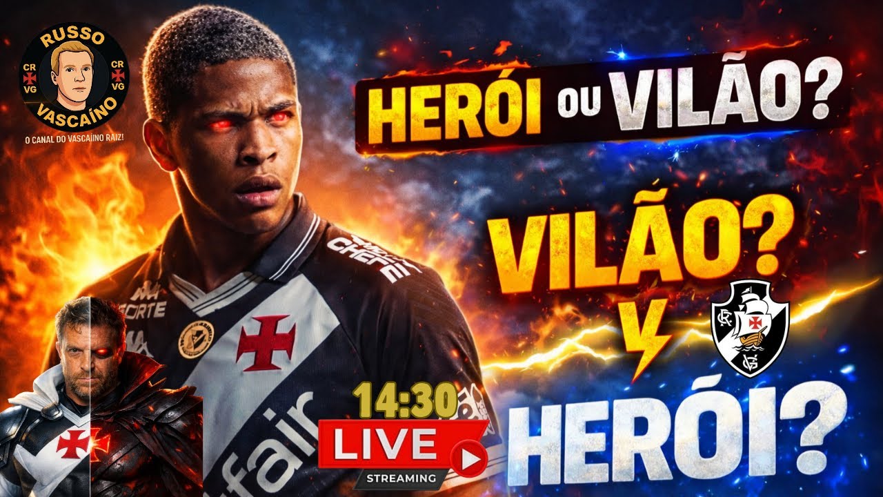 LIVE - VILÃO OU HERÓI DO VASCO!!!!!