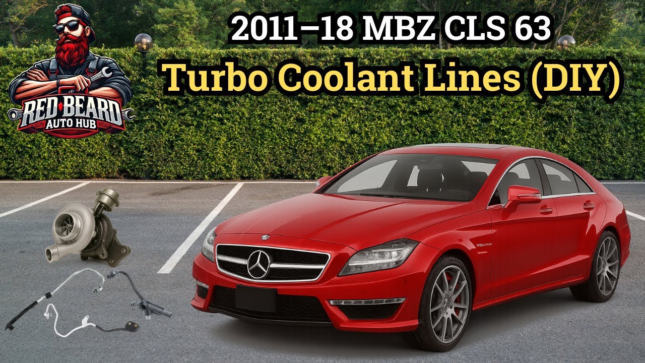 Замена трубки охлаждения турбокомпрессора Mercedes CLS 63 AMG | 2012–2018 W218 M157