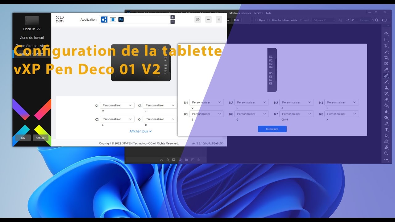 Configuration du XP Pen Pour Photoshop