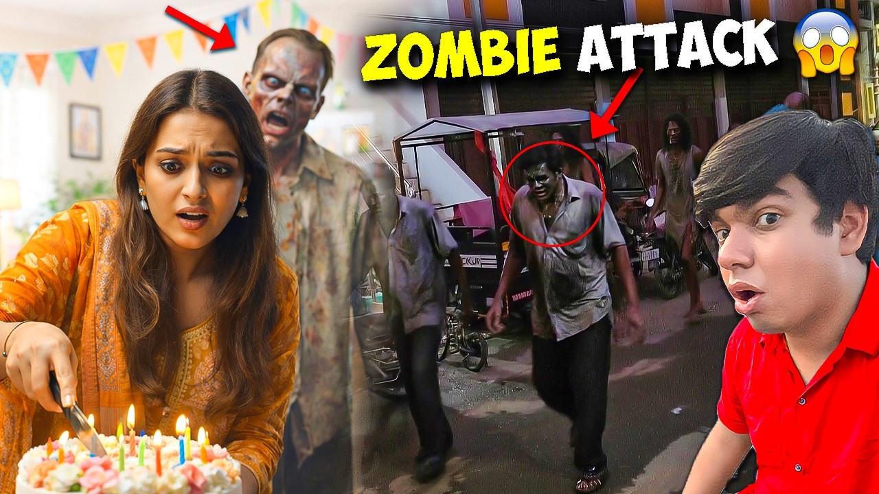 Birthday Pr Ladki Pr Zombie Ne Attack Kr diya 😱 Colony Me Aagye Zombies