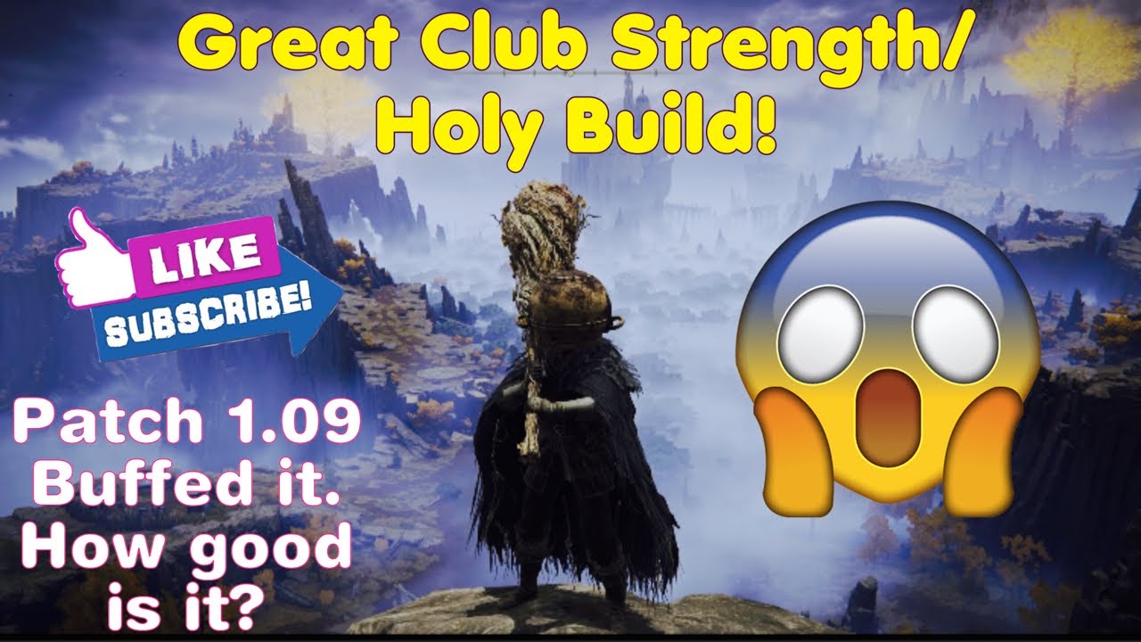 Great Club Strength/Faith Build! 🔥 (Elden Ring Patch 1.09)