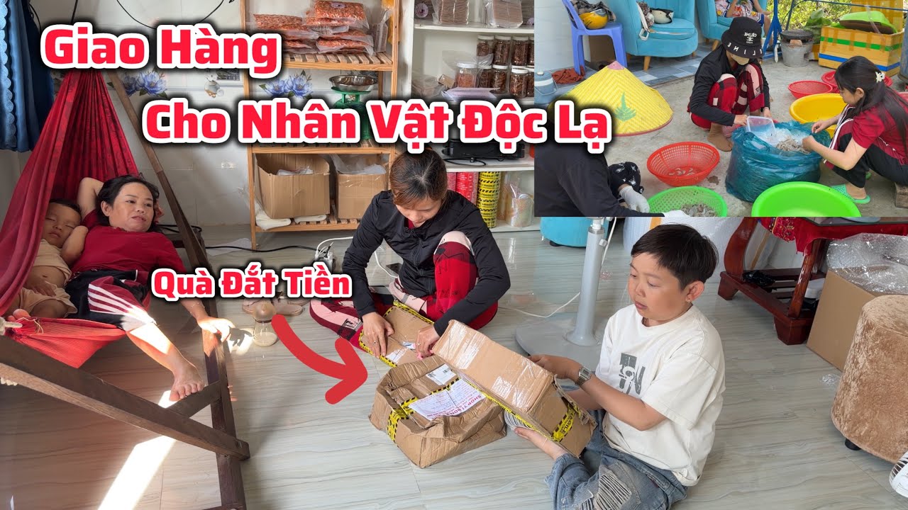 Tài Tí Tẹo Đi Giao Hàng Cho 3 Thành Viên Độc Lạ - Khui Thùng Quà Đắt Tiền Khiến Cô Chủ Nhỏ Phát Khóc
