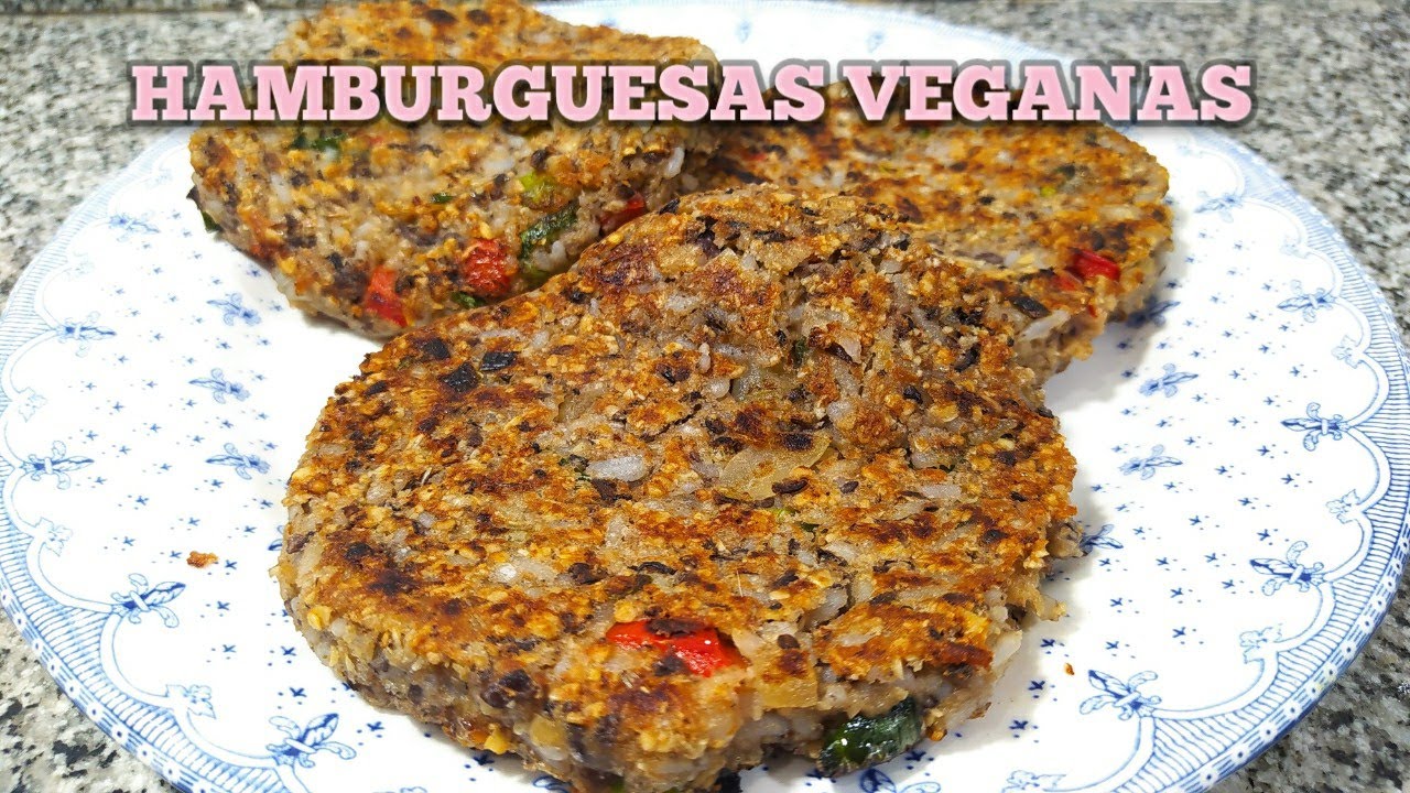 Como hacer hamburguesas de porotos negros, arroz y avena. VEGANAS. y DELCIOSAS 😉😉