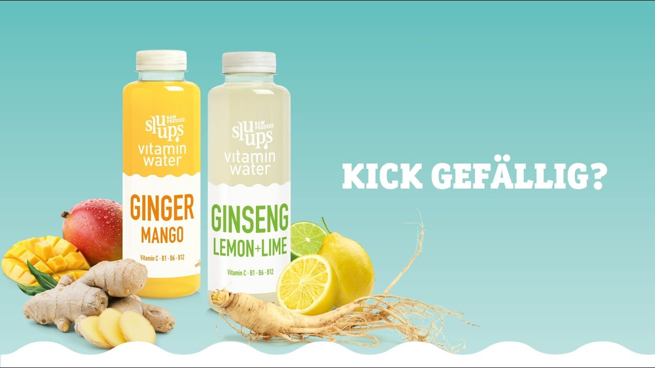 sluups Frische trifft auf Vitaminwasser