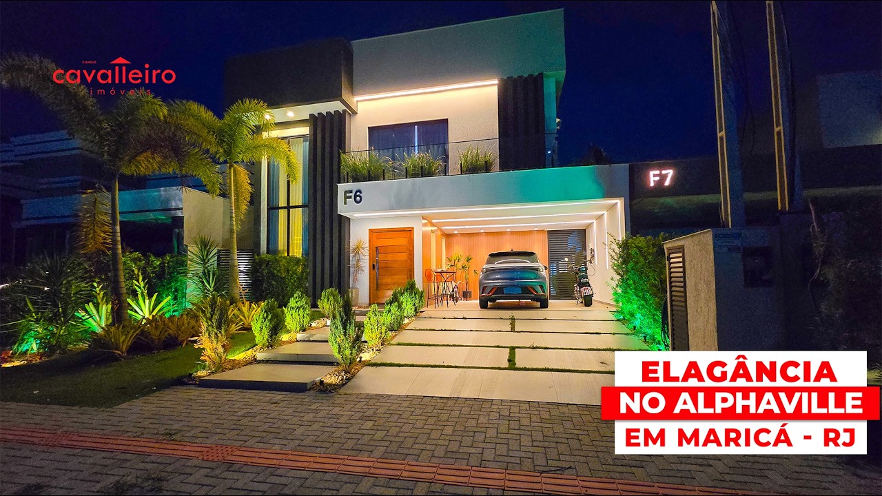 🏡 ESPETACULAR CASA COM TECNOLOGIA ALEXA, PISCINA AQUECIDA E ENERGIA SOLAR NO ALPHAVILLE MARICÁ-RJ!
