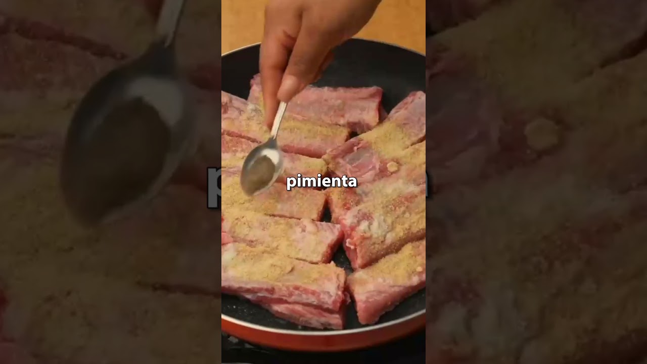 COSTILLAS EN SALSA👌BBQ EN SART&Eacute;N #recetas