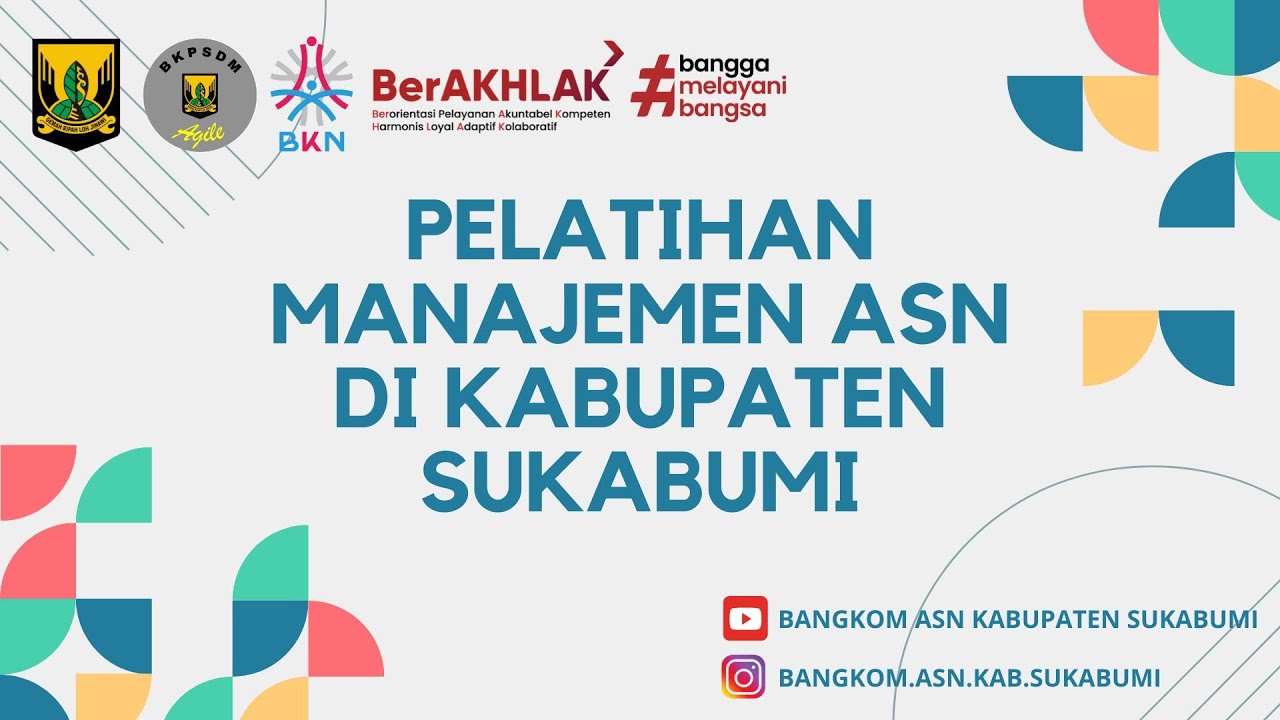 🔴STREAMING PELATIHAN MANAJEMEN ASN KABUPATEN SUKABUMI | BKPSDM KAB. SUKABUMI