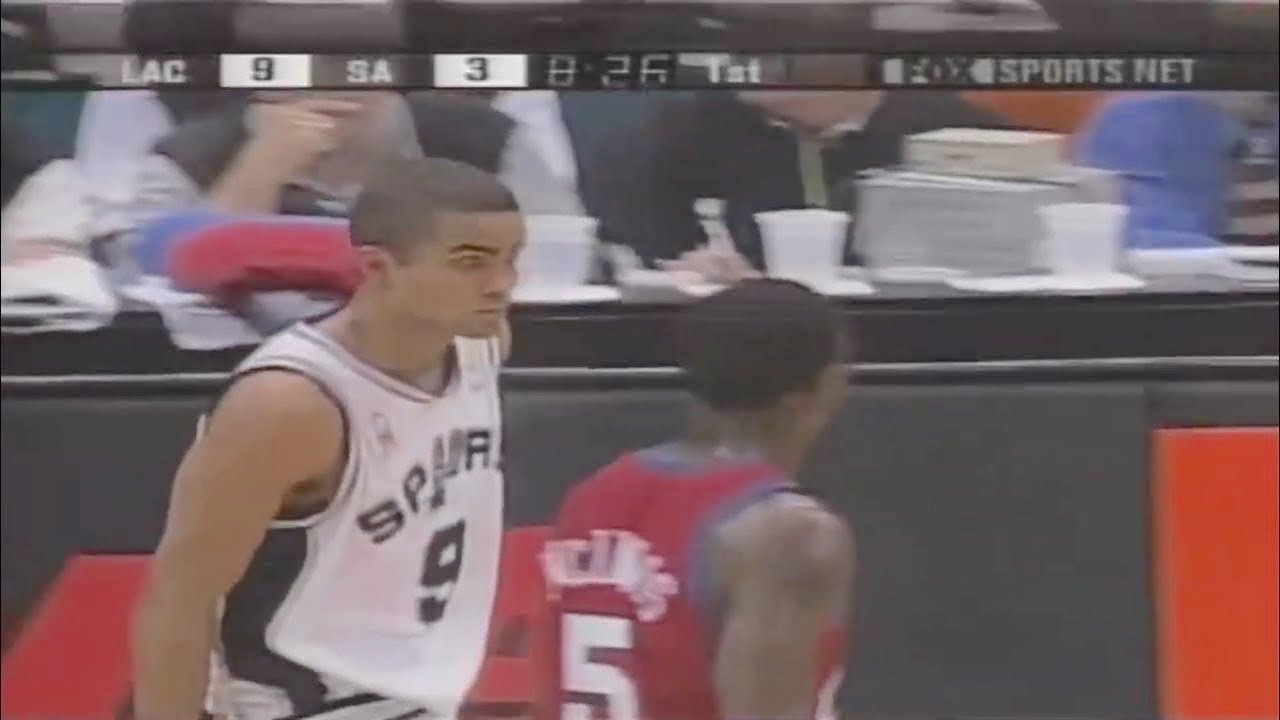 Tony Parker&rsquo;s First NBA Game (EXTREMELY RARE FOOTAGE) part 2