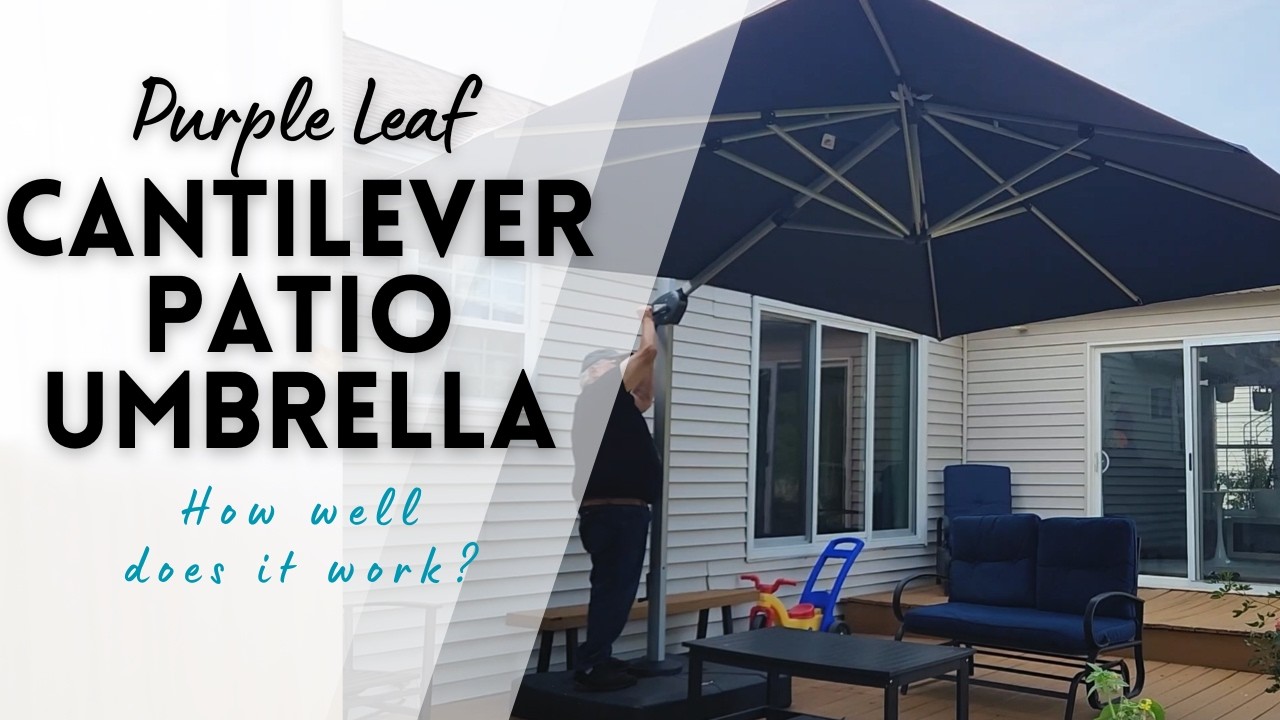Purple Leaf Cantilever Patio Umbrella Operation, Features, and Longevity