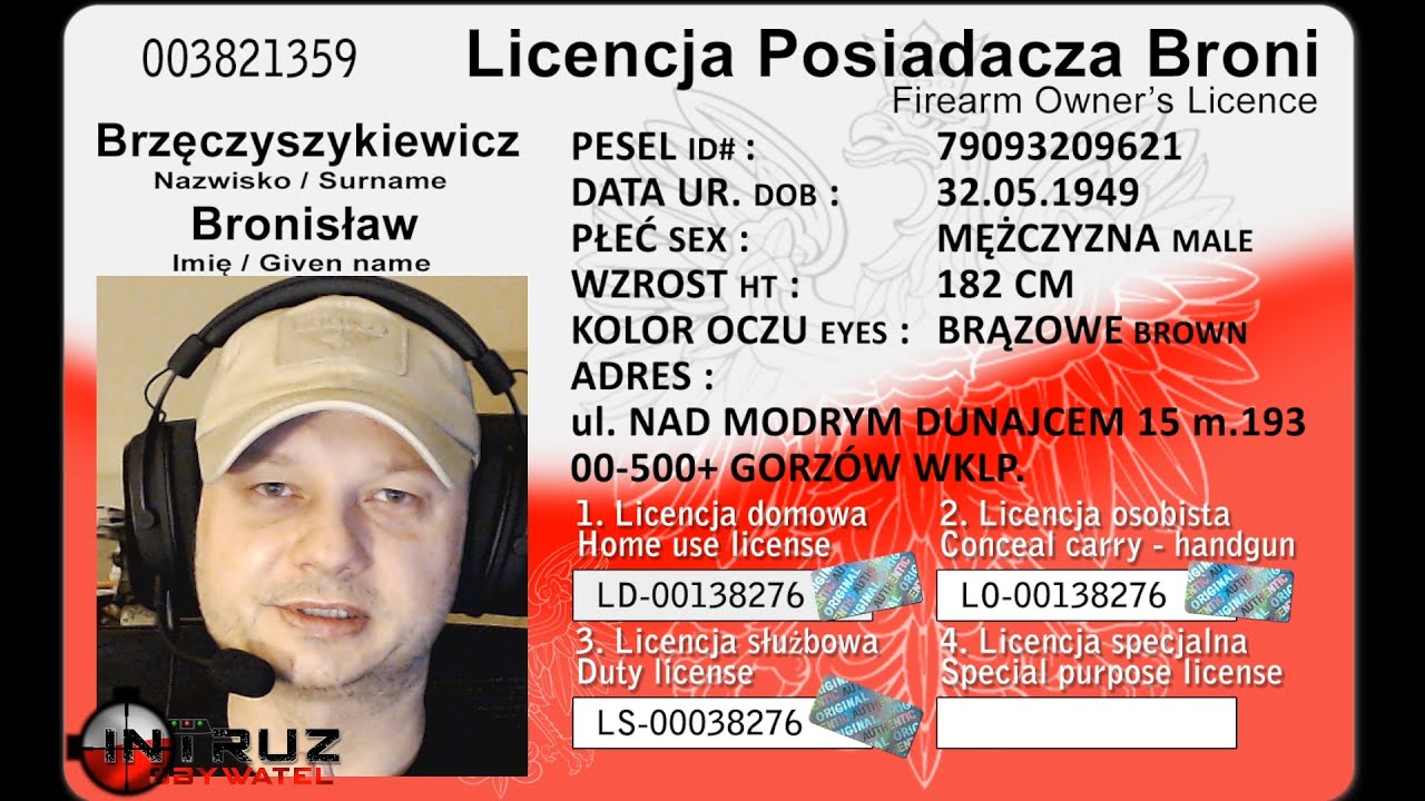 Licencja kwalifikacji zamiast pozwolenia na broń