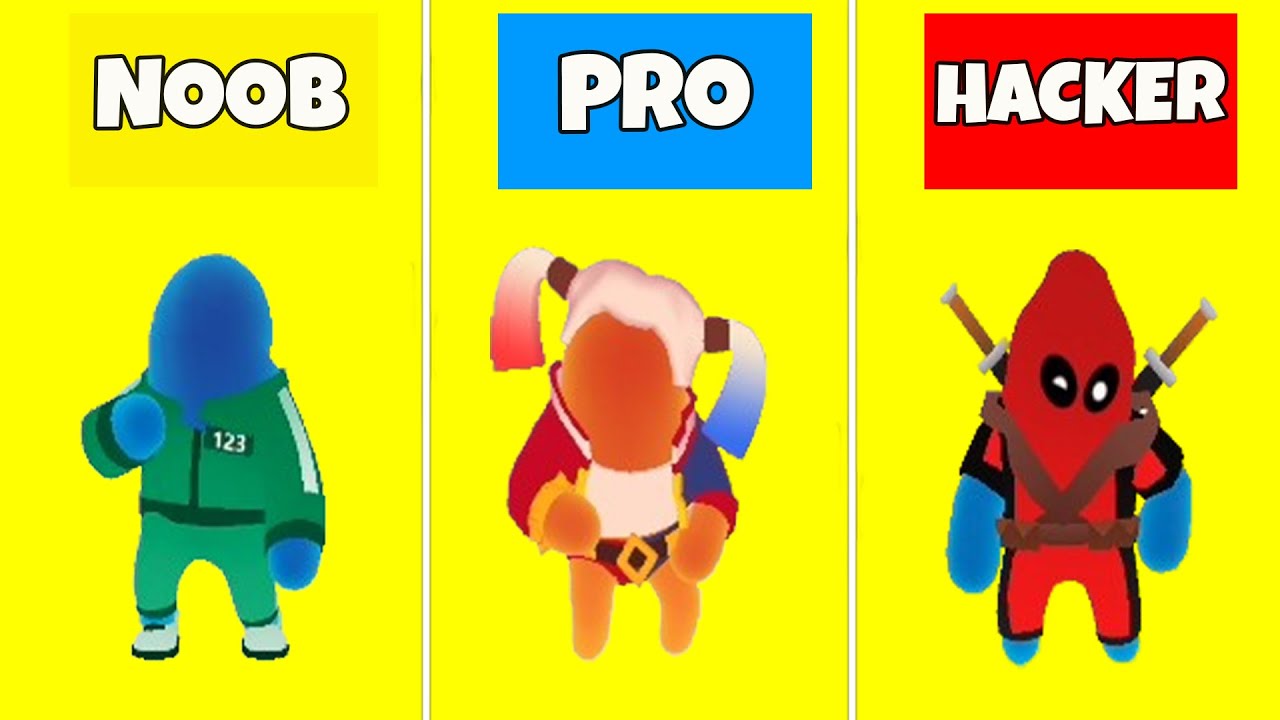 JOIN BLOB CLASH 3D: MOB RUNNER - NOOB vs PRO vs HACKER