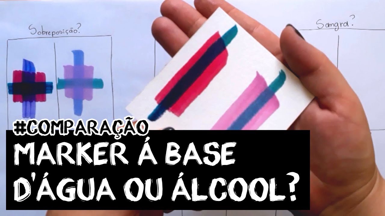 DICA - Marcador Base Água vs Marcador Base Álcool