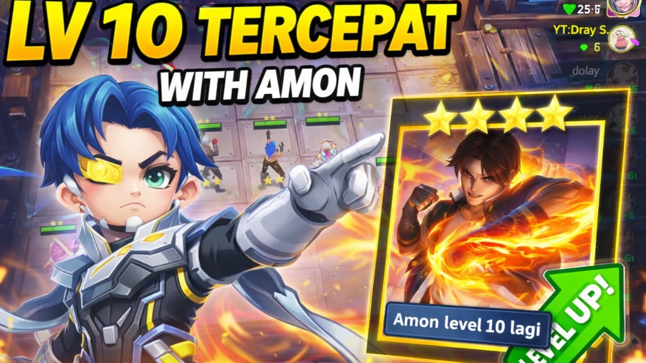 TUTORIAL LV 10 TERCEPAT BERSAMA AMON! AUTO JADIIN HERO LEGEND B3
