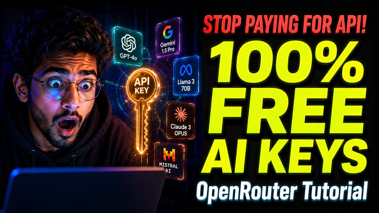 How to Get FREE AI API Keys (OpenRouter Full Tutorial)