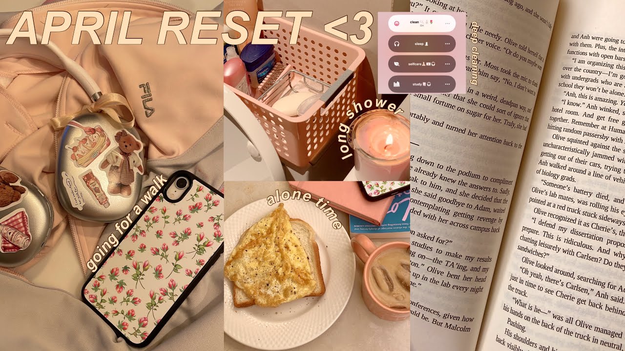 Апрельская перезагрузка ˚ ༘ ♡˳🧺☁️🎀| Подъем в 5 утра, тренировка, прогулка, уборка, возвращение в ...