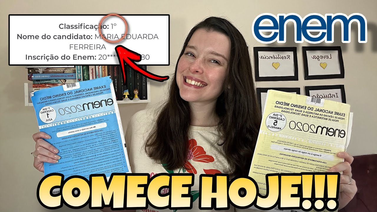 COMO ESTUDAR EM 5 MESES PARA O ENEM 2024 | Comece HOJE a Estudar para o Enem!!!