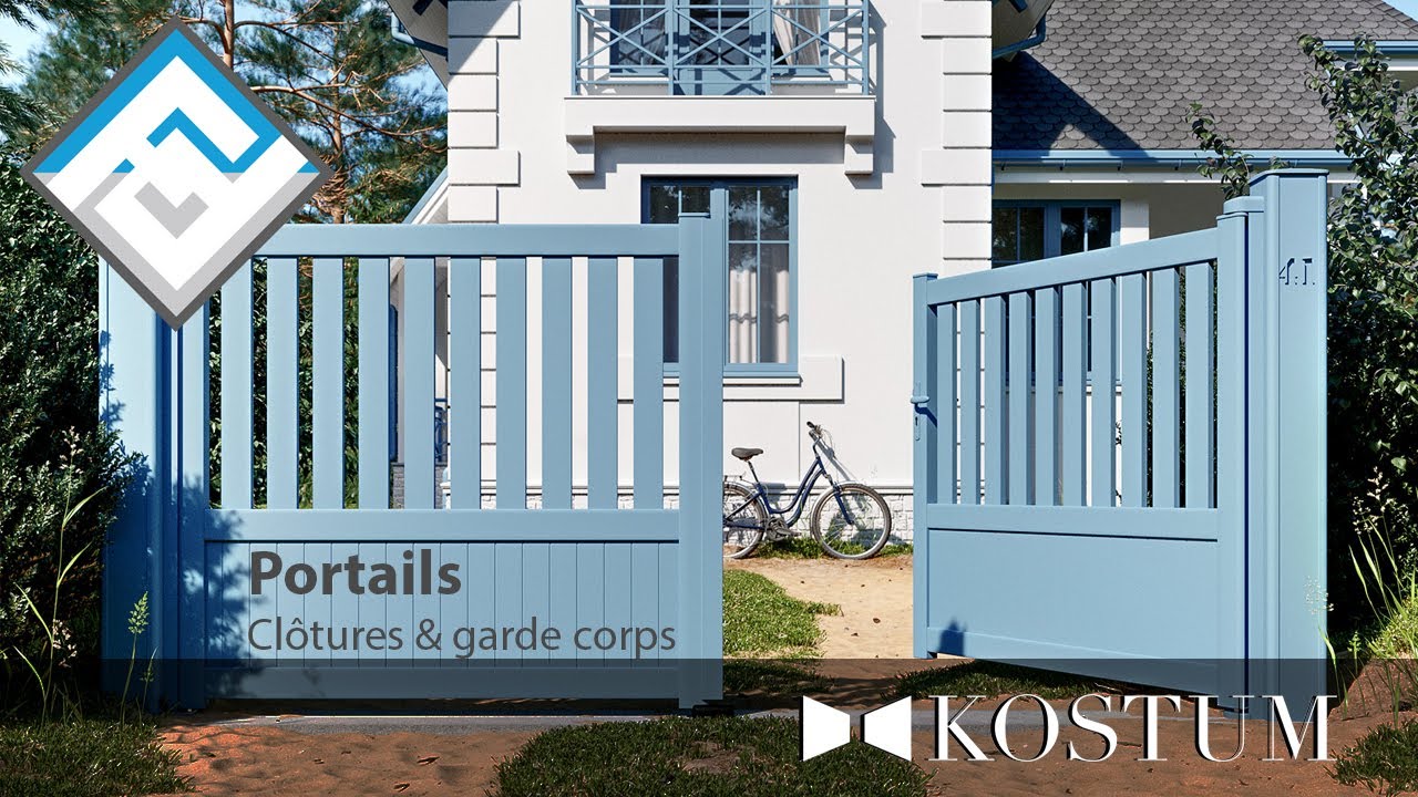 Portails aluminium, clôtures et garde corps KOSTUM - La Fermeture Parisienne