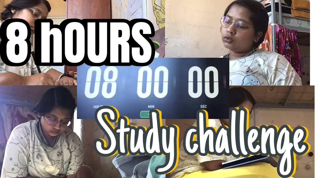 8 HOURS study CHALLENGE | productive