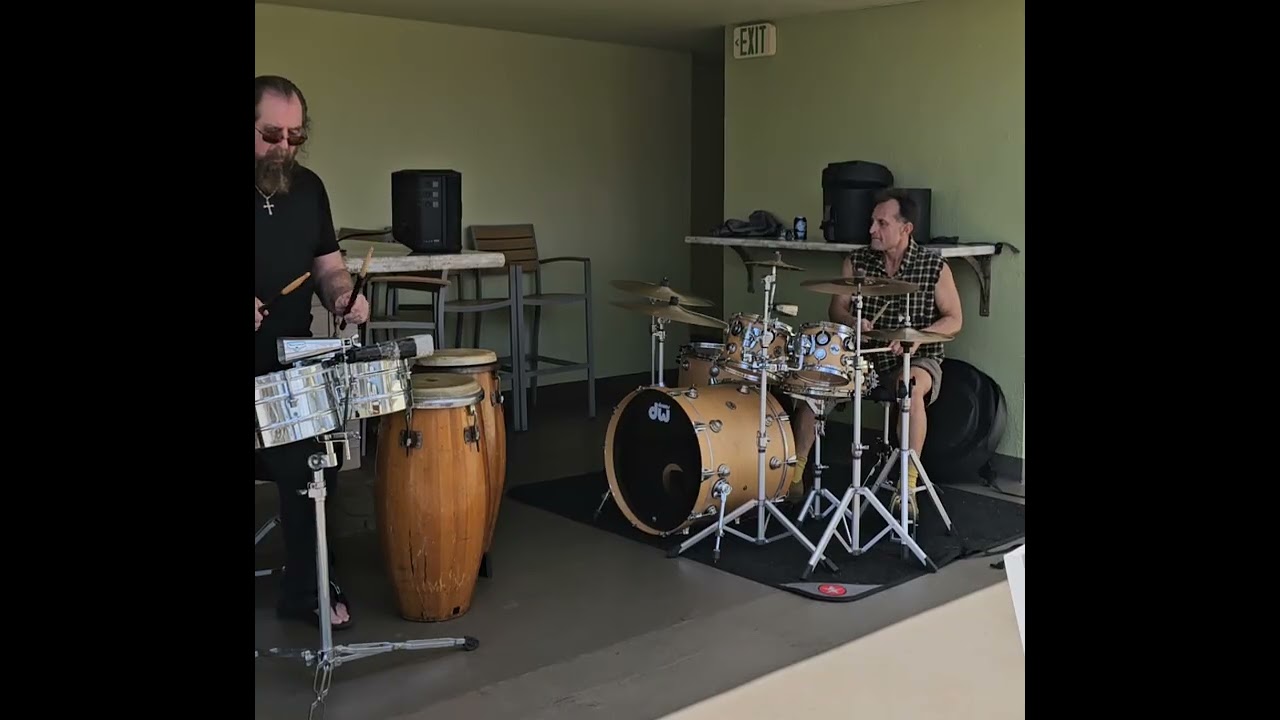 Some oldskool Socalypso David G and Luke setting down the rhythms