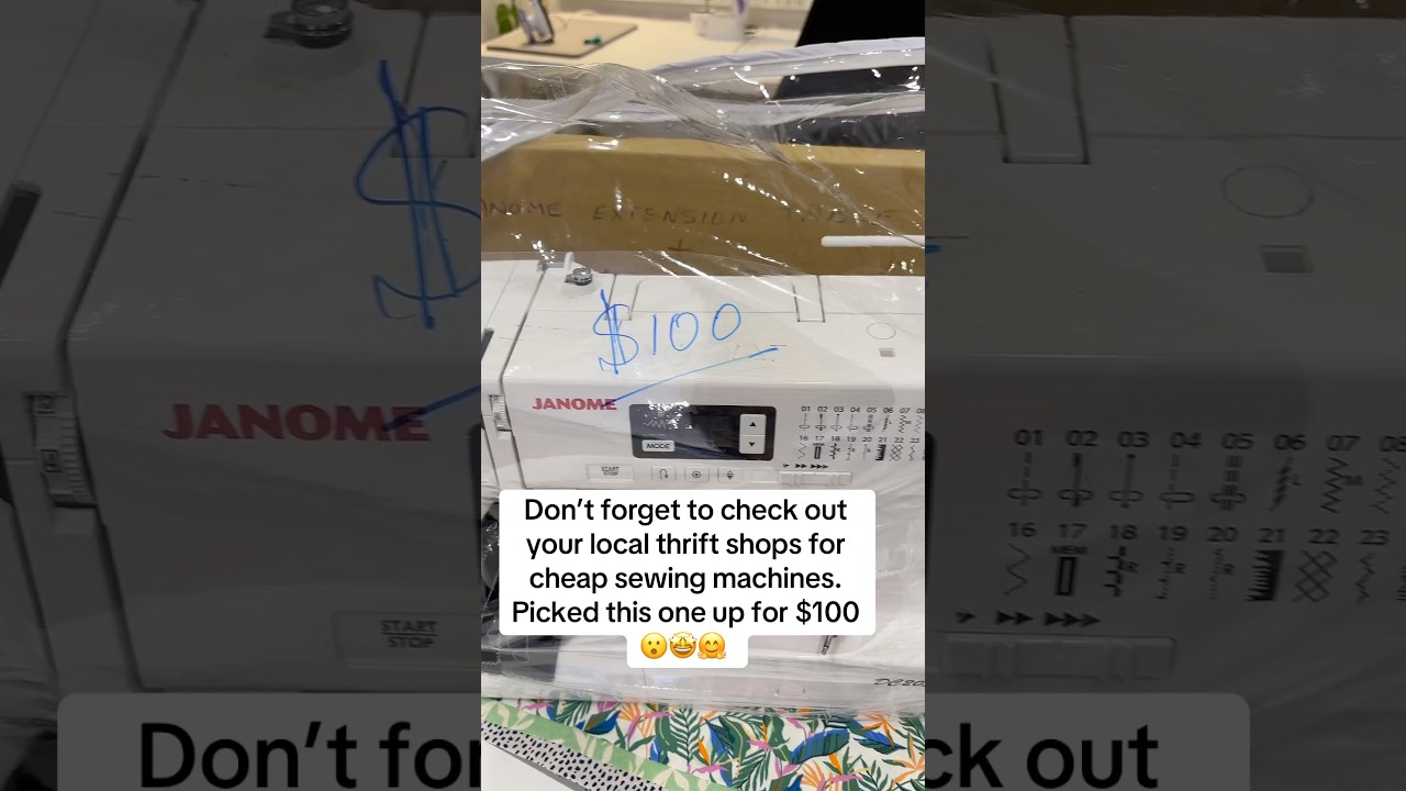 Check your local thrift shops for cheap sewing machines! 