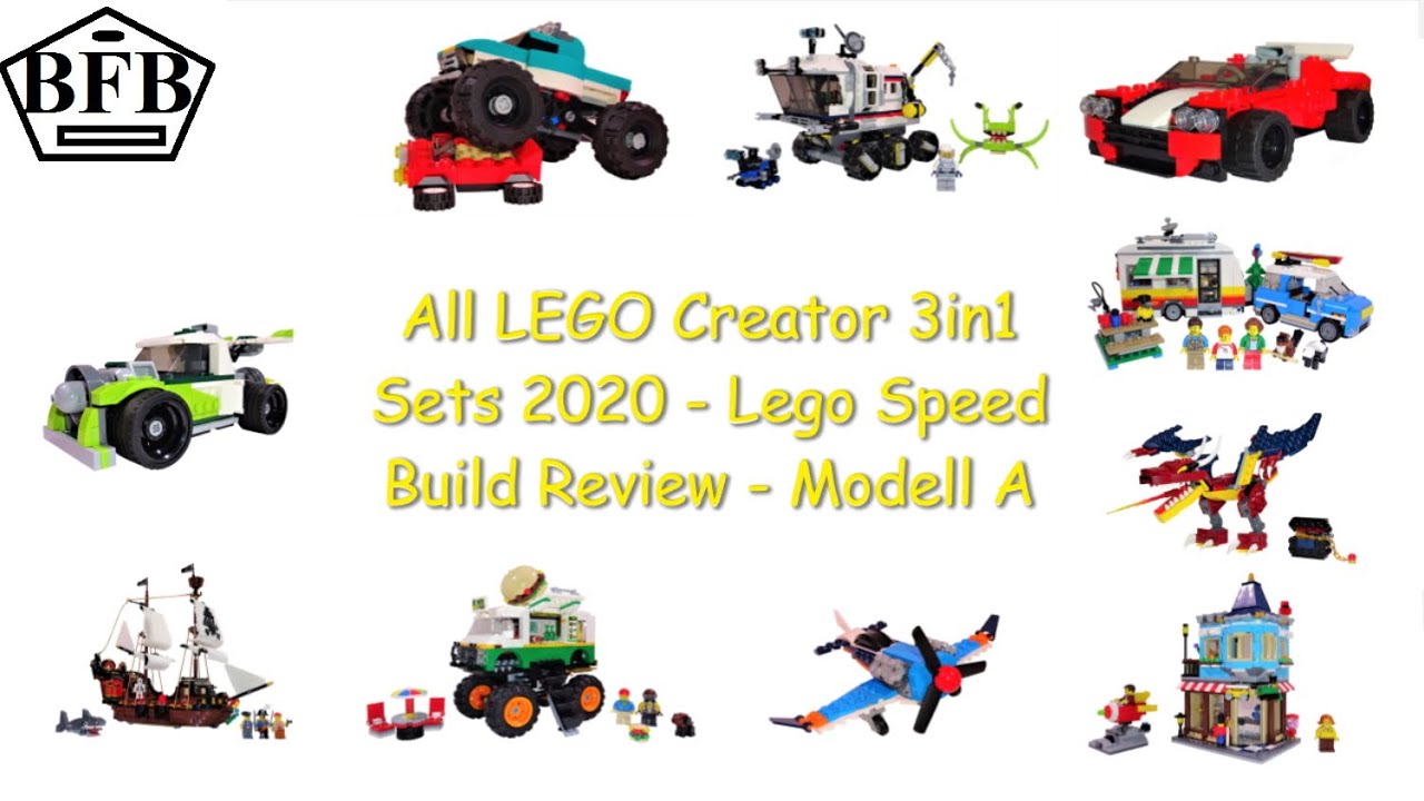 All LEGO Creator | 3in1 | Sets 2020 | Lego Speed Build Review | Modell A
