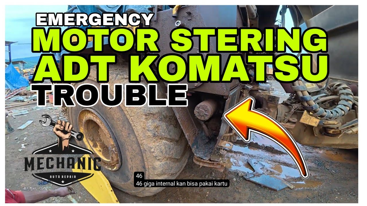 WARNING LO3 EMERGENCY STEERING MALFUNCTION ADT KOMATSU HM 400