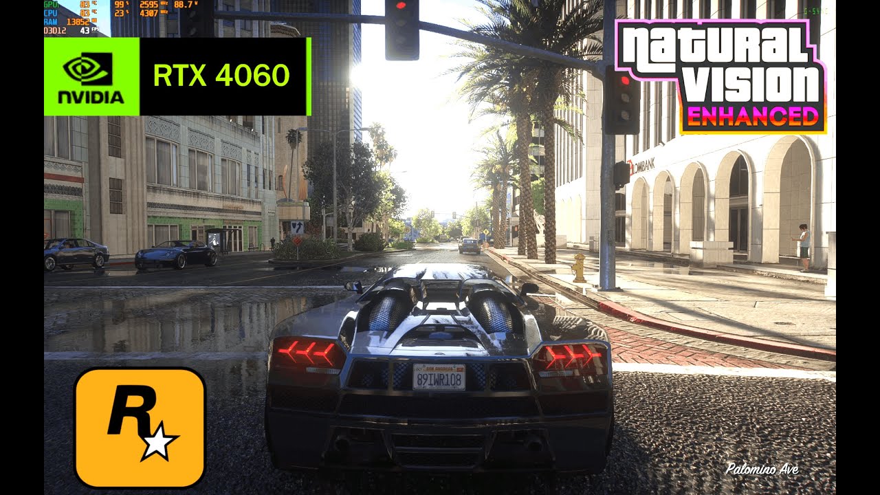 GTA V Enhanced DLSS 4.5 RT Max + NVE on RTX4060