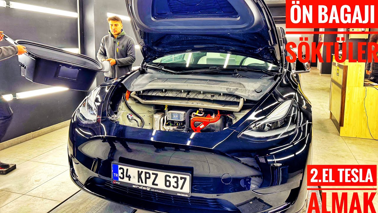 2.EL TESLA ALDIK! | TELEFONDAN ARAÇ DEVİR İŞLEMLERİ | EKSPERTİZDE NERELERE BAKILDI? |2024 MODEL Y SR