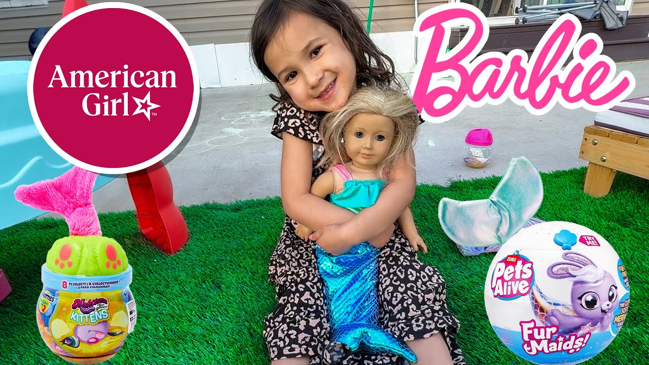 HiDDEN MERMAiDS AT OUR HOUSE! (The MOViE) Queen OAK Finds Hidden Mermaid Toys in our Backyard