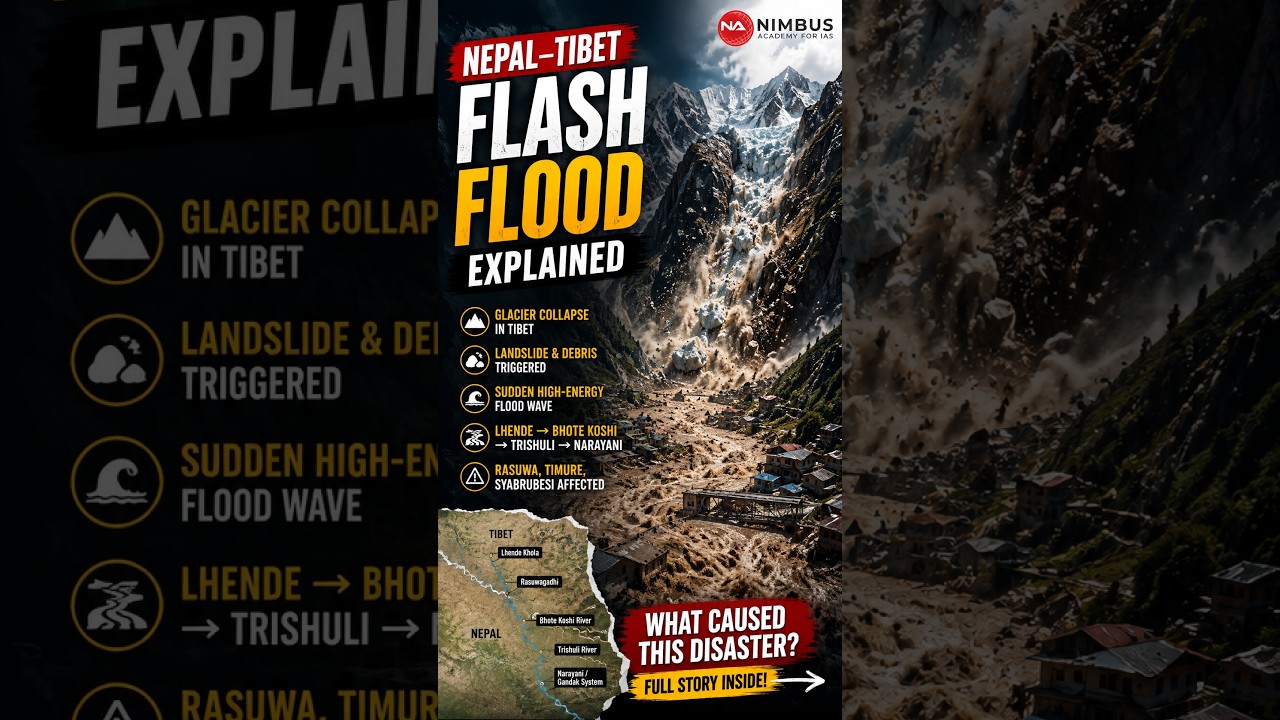 Nepal&ndash;Tibet Flash Flood 2026: Why Was the Flood So Devastating? | Glacier Collapse Explained