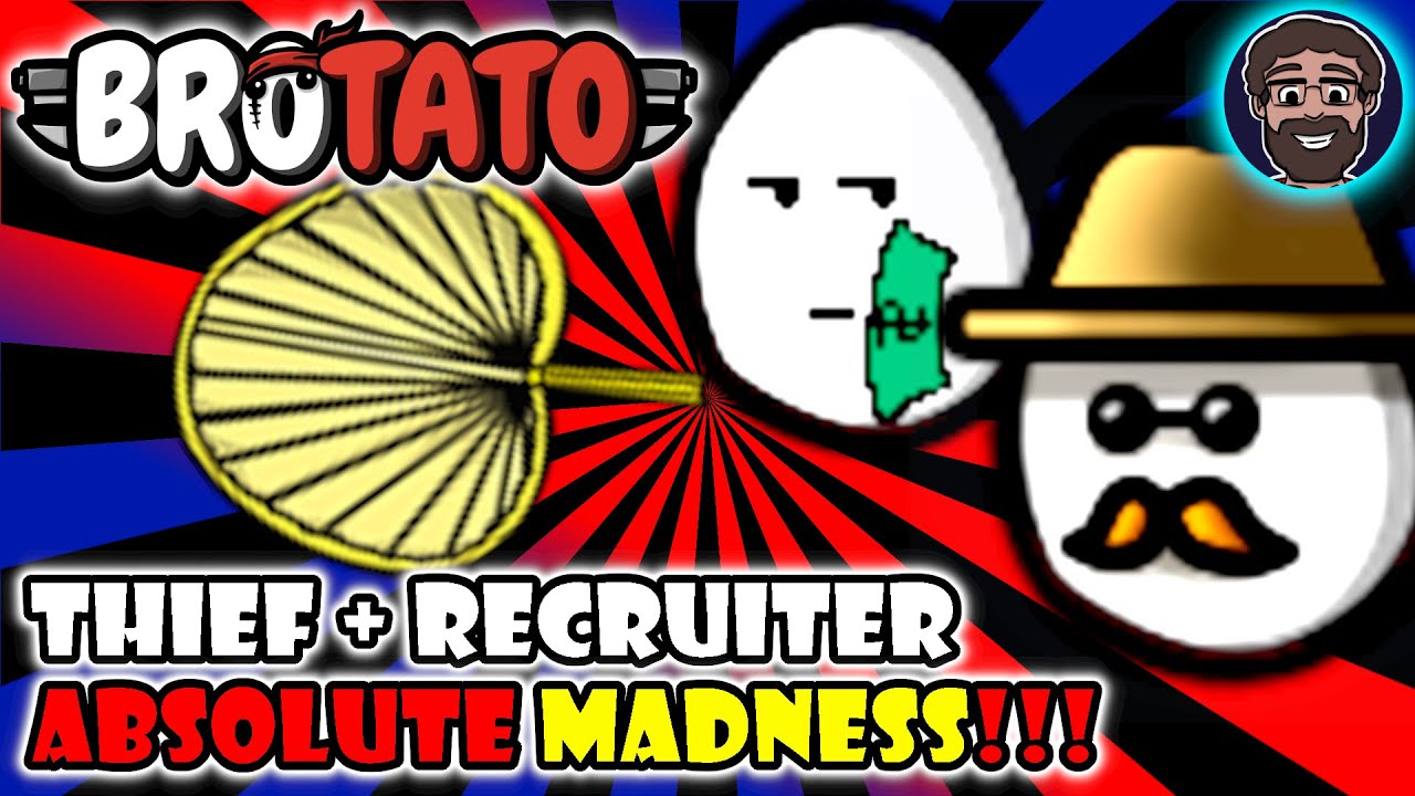 Thief + Recruiter is INSANELY BROKEN! Too Much Money | Brotato: Modded