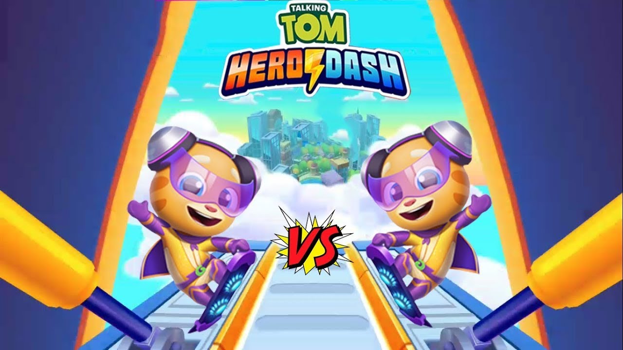 TALKING TOM HERO DASH - MIRROR BATTLE - ROCKSTAR GINGER vs ROCKSTAR GINGER GAMEPLAY