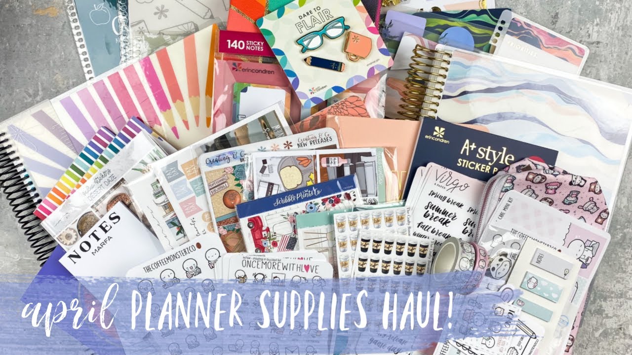 APRIL PLANNER SUPPLIES HAUL | ft. coffee monsterz co., shop jessica hearts, & more!