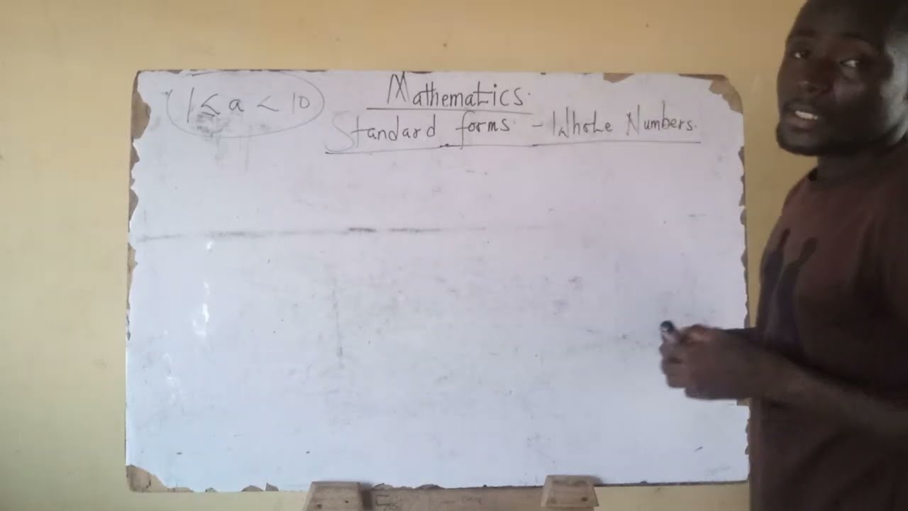 Writing whole numbers in standard forms (standard notation)