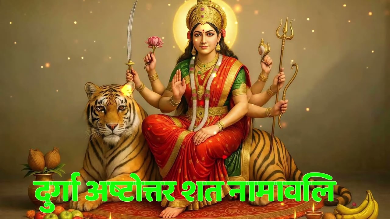 Durga Ashtottara Shata Namavali | दुर्गा अष्टोत्तर शतनामावली | 108 Names of Goddess Durga
