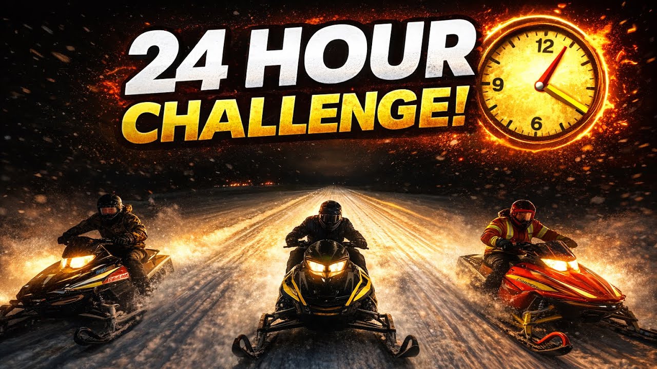 24 Hour Snowmobile Challenge (Part 2) | Drag Races Got Wild