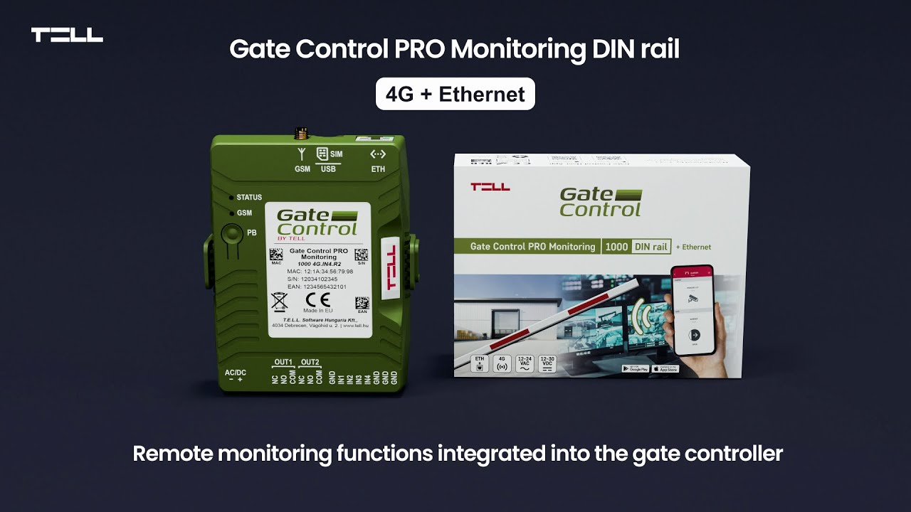 Gate Control PRO 1000 Monitoring - remote monitoring function integrated into the gate controller