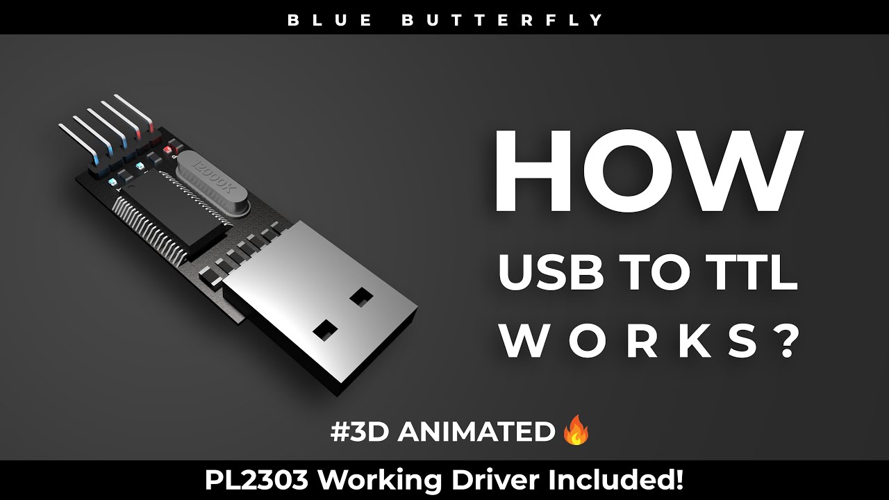 Как работает USB-TTL? | 3D-анимация 🔥