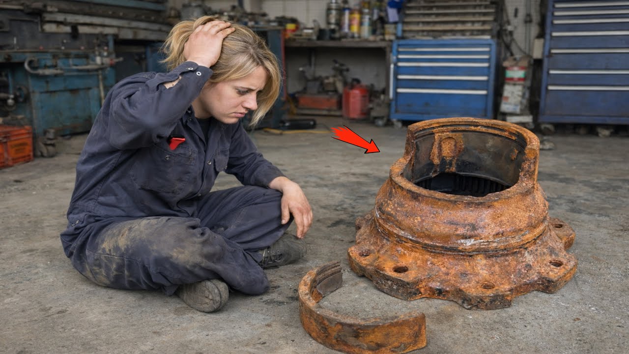 Catastrophic Failure! Heavy-Duty Truck Wheel Hub Assembly Completely Destroyed