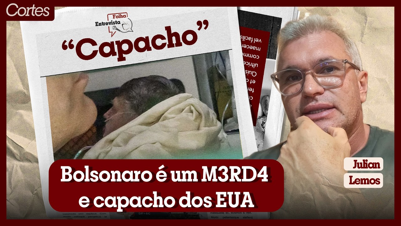JULIAN LEMOS enquadra A SUBSERVIÊNCIA e o MI-MI-MI da FAMÍLIA BOLSONARO
