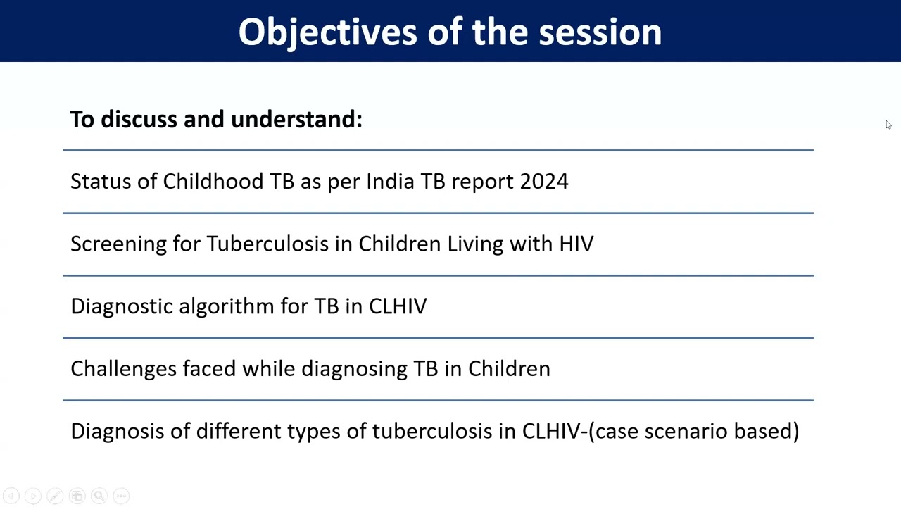 RDLS | pCoE KSCH | Screening and Diagnosis of TB in Children Living with HIV | 27-02-2026