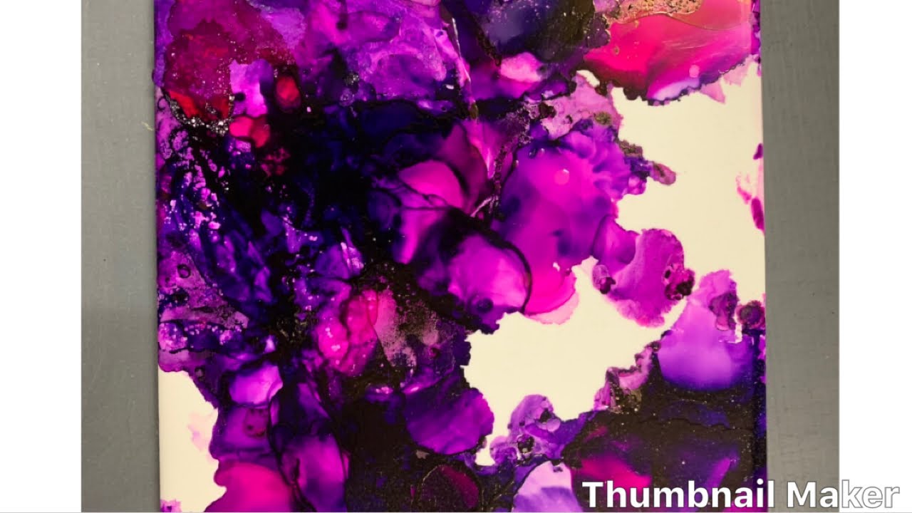 Alcohol ink on tile/art_painting