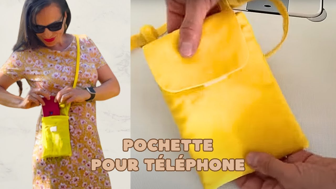 Idée couture facile : une pochette pour téléphone DIY