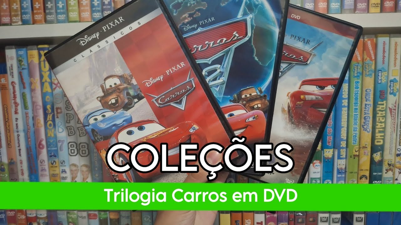 Trilogia Carros em DVD