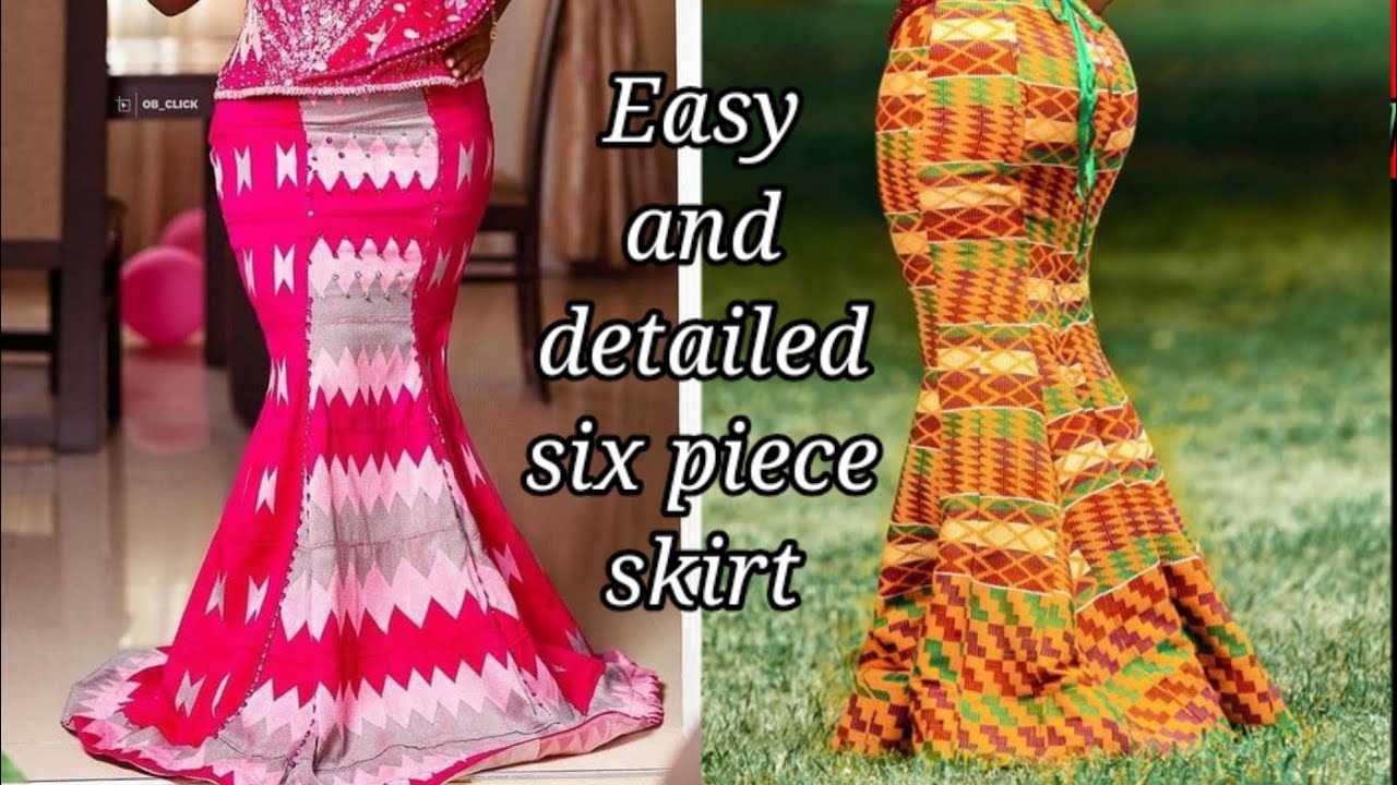 How to cut a six piece skirt/Beginners friendly/Nelostitches
