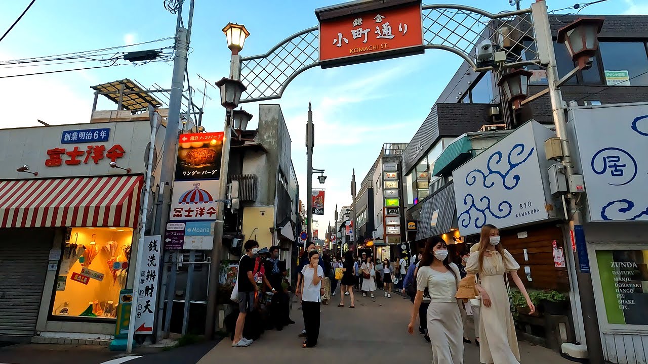 JR横須賀線、鎌倉駅周辺を散策！神奈川県鎌倉市(Japan Walking around Kamakura Station)