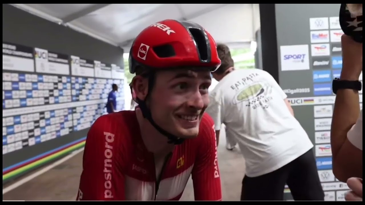 The interview with Tadej Pogacar and others /UCI world Road championships after finishing 