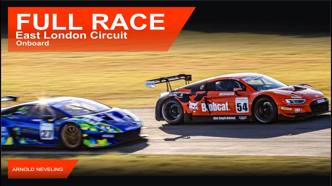 Full race onboard East London Grand Prix Circuit - Audi R8 GT3 - Arnold Neveling