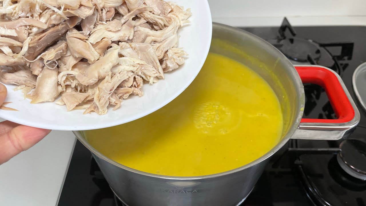Hiç Böyle Mercimek Çorbası İçtinizmi⁉️İki Lezzet Bir Arada Müthiş Lezzetli TAVUKLU MERCİMEK ÇORBASI✅